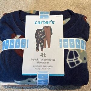Carters 2 pack 1 piece fleece sleepwear